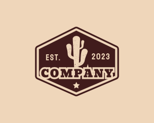 Signage - Hipster Desert Cactus logo design