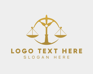 Weighing Scale - Law Scale Justice logo design