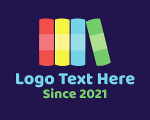 Bookshop - Colorful School Books logo design