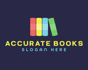 Colorful School Books logo design