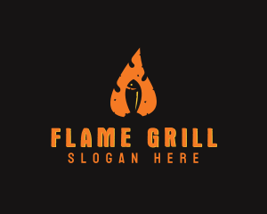 Grilling - Seafood Fish Grill logo design