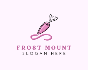 Piping Bag Icing Frosting logo design