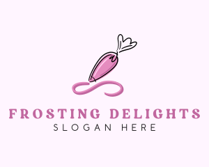 Frosting - Piping Bag Icing Frosting logo design