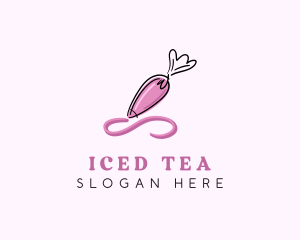 Piping Bag Icing Frosting logo design