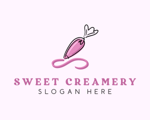 Piping Bag Icing Frosting logo design