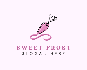 Icing - Piping Bag Icing Frosting logo design
