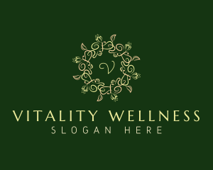 Floral Wellness Mandala logo design