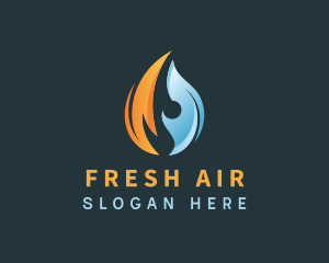 Cold Thermal Flame logo design