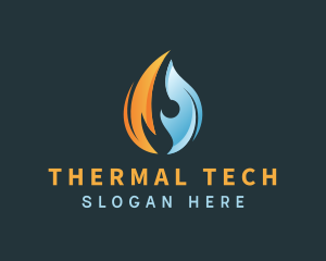 Cold Thermal Flame logo design