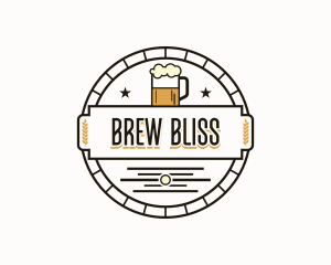 Beer Brewery Bar logo design