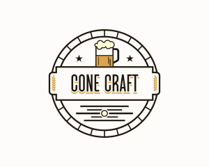 Beer Brewery Bar logo design