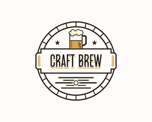 Beer Brewery Bar logo design