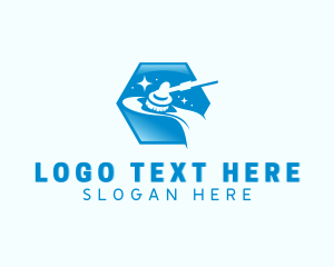 Hexagon - Cleaning Floor Scrubber logo design