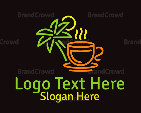 Neon Tropical Tea Logo