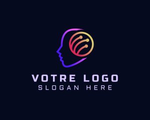 Automated - Human Artificial Intelligence Technology logo design