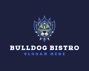 Bulldog Shield Guard logo design