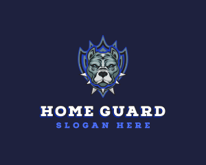 Bulldog Shield Guard logo design