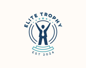 Trophy - People Leadership Trophy logo design