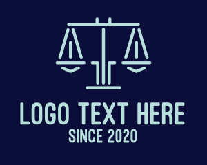 Court House - Legal Lawyer Attorney Scales logo design
