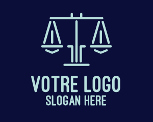 Legal Lawyer Attorney Scales Logo