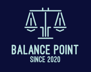Equilibrium - Legal Lawyer Attorney Scales logo design