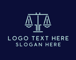 Legal Lawyer Attorney Scales Logo