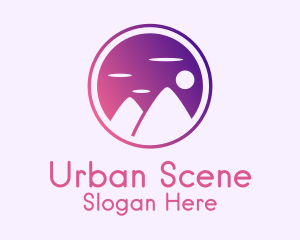 Scene - Mountain Nature Park logo design