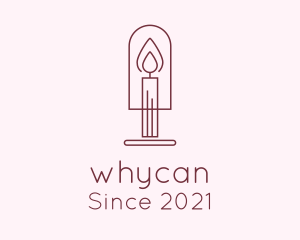 Votive Candle - Worship Candle Light logo design