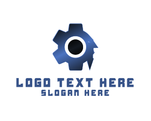 Cogwheel - Man Machine Gear logo design