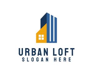 Loft - House Building Property logo design