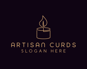 Candlelight Spa Decor logo design