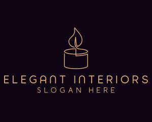 Candlelight Spa Decor logo design