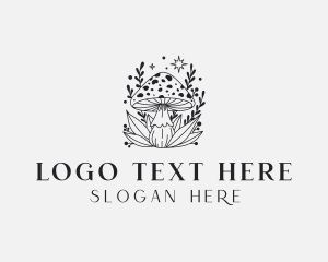 Shrooms - Mushroom Organic Plant logo design
