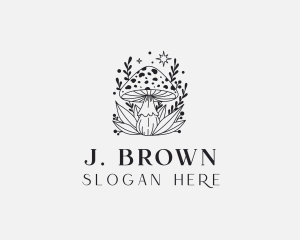 Shrooms - Mushroom Organic Plant logo design