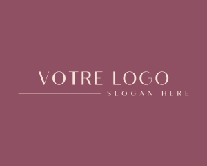 High End - Minimalist Line Fashion logo design