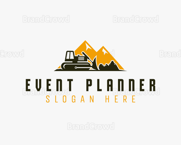 Front Loader Equipment Machinery Logo