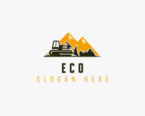 Heavy Equipment - Front Loader Equipment Machinery logo design