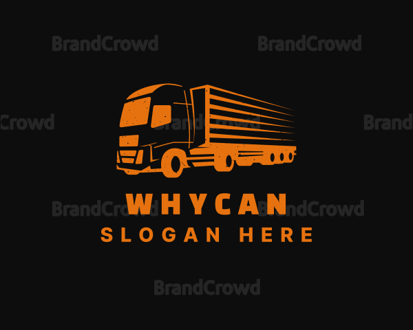 Orange Freight Truck Logo