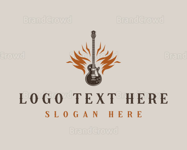 Rock Band Guitar Logo