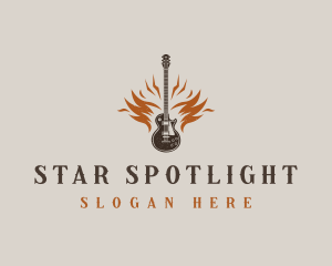 Rock Band Guitar Logo