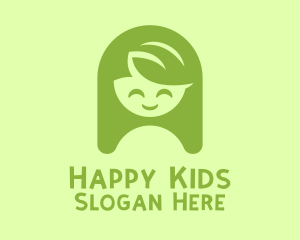 Happy Cute Girl logo design