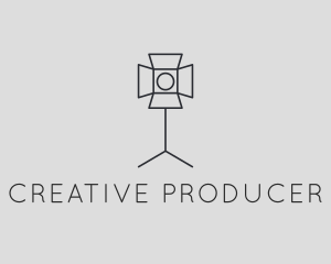 Producer - Photography Studio Lighting Spotlight logo design