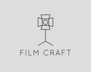 Cinematography - Photography Studio Lighting Spotlight logo design