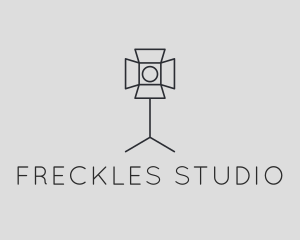 Photography Studio Lighting Spotlight logo design