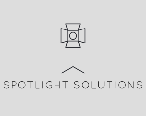 Photography Studio Lighting Spotlight logo design