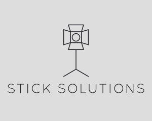 Stick - Photography Studio Lighting Spotlight logo design