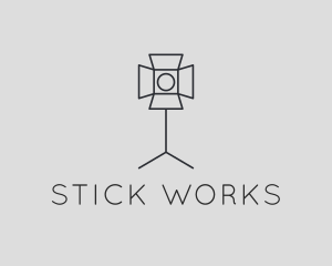 Stick - Photography Studio Lighting Spotlight logo design