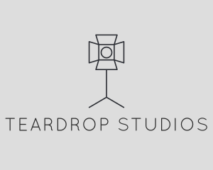 Photography Studio Lighting Spotlight logo design