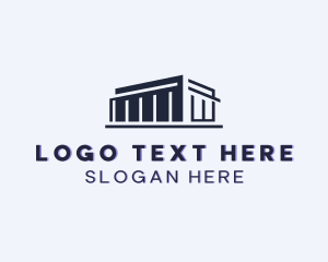 Logistics - Warehouse Building Facility logo design
