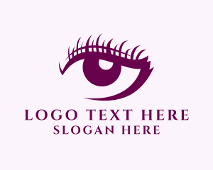 Beauty Vlogger - Cosmetic Eyelash Salon logo design